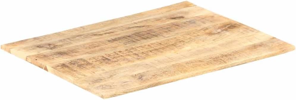 vidaXL Mangoholz Massiv Tischplatte Massivholzplatte Holzplatte Ersatztischplatte Holz Platte für Es