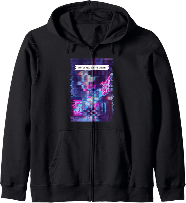 Vaporwave Aesthetic Fashion Stadt Für Ein Anime Fan Geschenk Kapuzenjacke