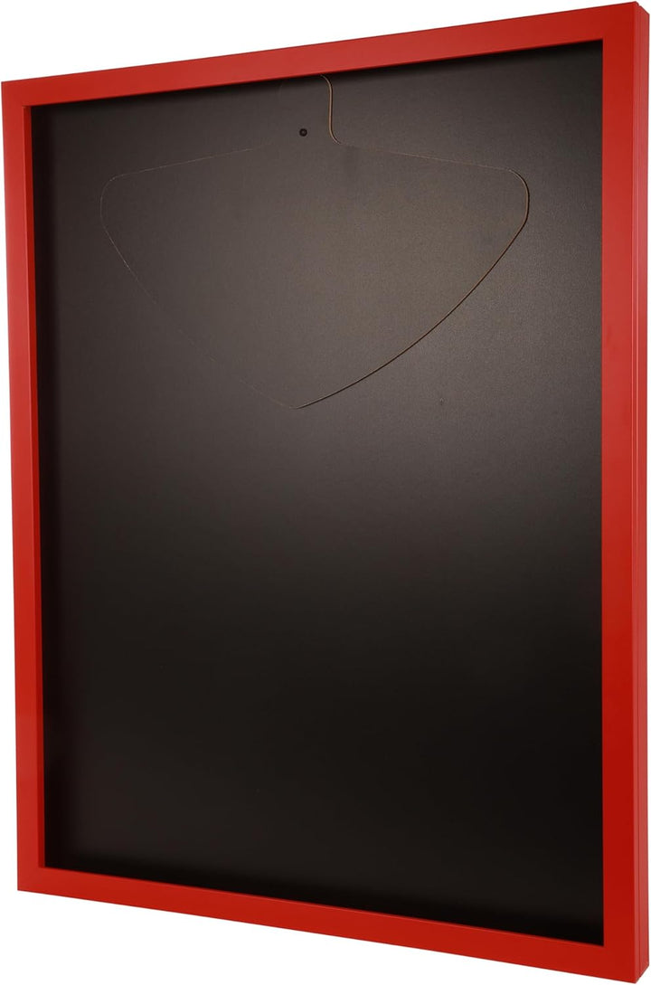 Trikotrahmen mit Drehtür – 'Rot' - Rückwand Schwarz | Grösse: 90x70cm - von vorne bestückbar - stabi