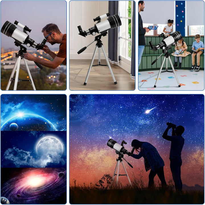 Bellanny Teleskope | Astronomisches Teleskop | 70mm Aperture Tragbares Refraktor Reiseteleskop für K