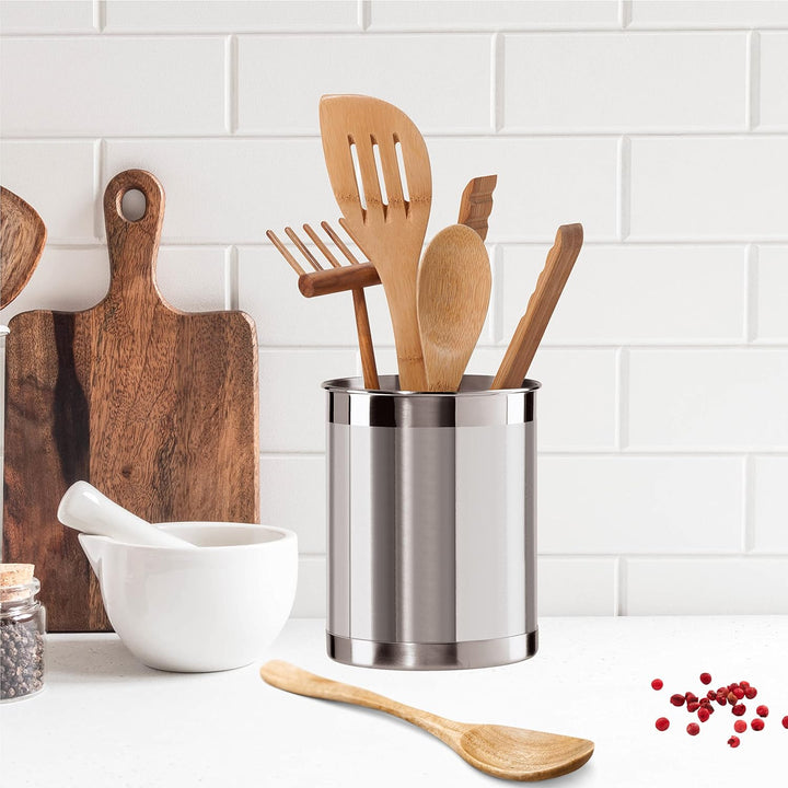 Oggi Steel Utensil Holder Utensilienbehälter, Edelstahl: 12,7 cm, Regular regulär, regulär