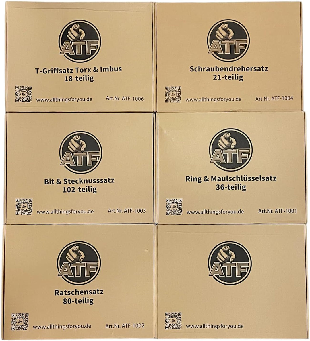 ATF Premium Werkzeugeinlage, 273-teilig bestückt, Steckschlüssel-/Schraubendreher-/Zangen Set, CV mi