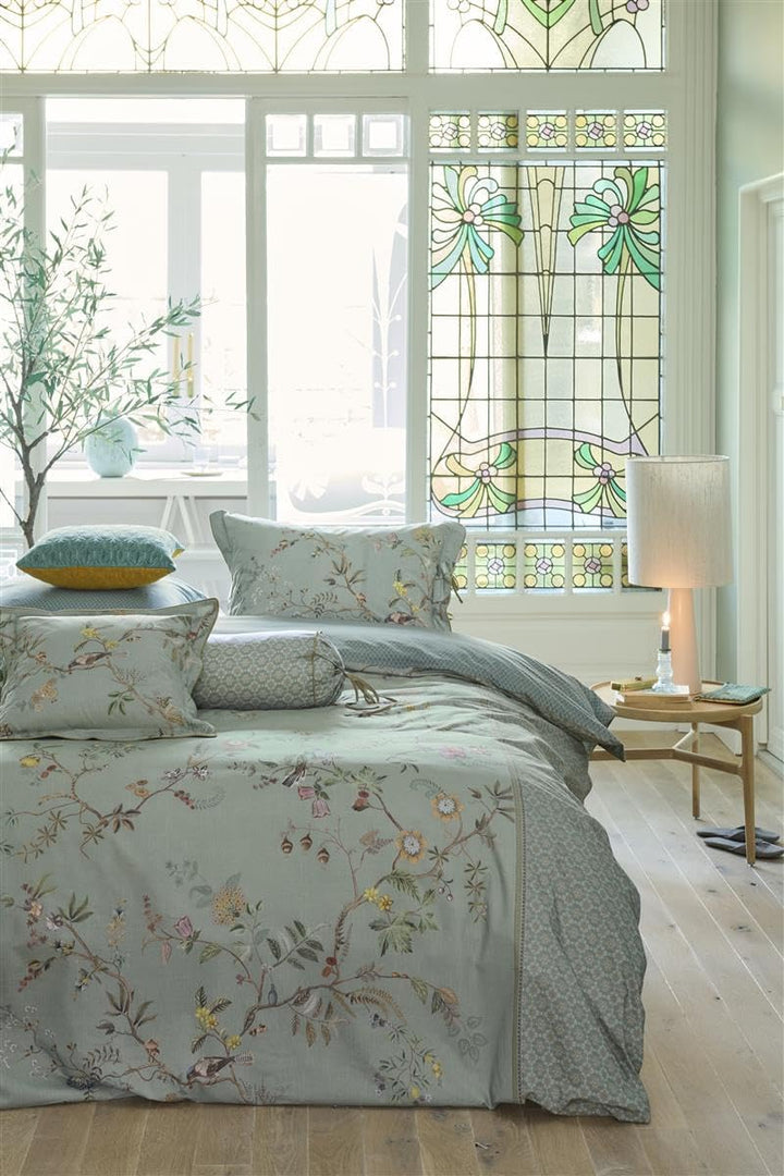DE Pip Autunno Light Blue 155x220 1 Bettbezug 155 x 220 cm + 1 Kissenbezug 80 x 80, 1 Bettbezug 155