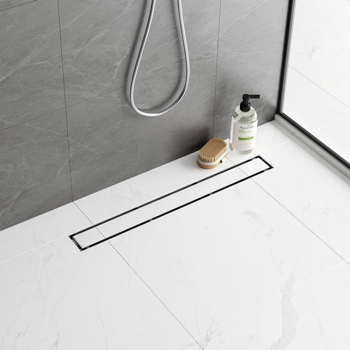 Neodrain Duschrinne 60cm Edelstahl Bodenablauf - 360° Siphon Befliesbar Duschablauf Flach mit Geruch