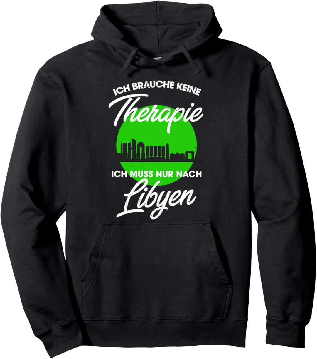 Libysche Flagge I Libyen Urlaub I Libyen Pullover Hoodie
