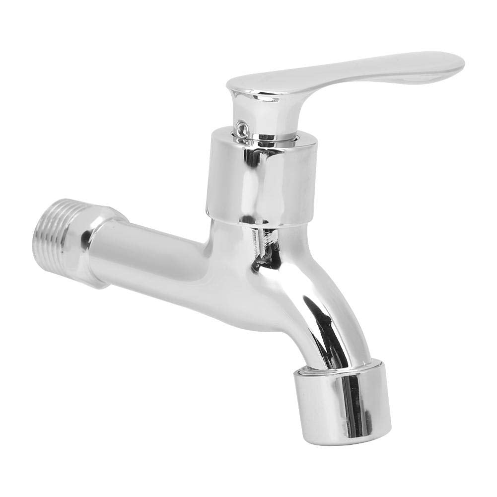 G1/2in Wasserhahn Zinklegierung Wasserhahn Bad Küchenarmatur Wand Balkon Tap Haushaltswaren Messing
