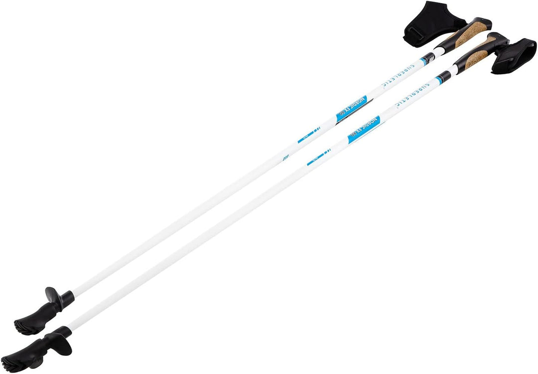 SUPERLETIC Wanderstöcke, Nordic Walking Stöcke Damen & Herren, Leichter Stock, Trekkingstöcke mit Ko