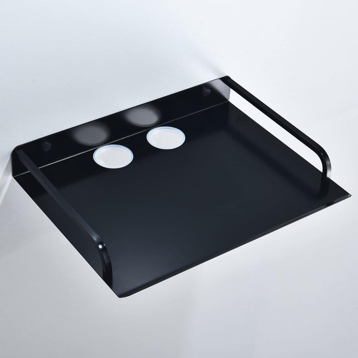 Beamer Wandhalterung, Multimedia Regal Wandregal Schwarz für TV Box, Router, Apple Tv 4k, Receiver,