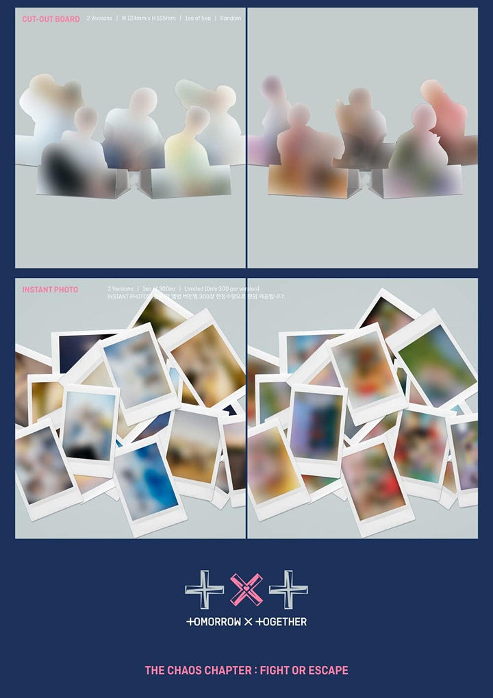 Big Hit Ent. TXT - Chaos Chapter : Fight OR Escape Album+Extra Photocards Set (Fight+Escape ver. Set