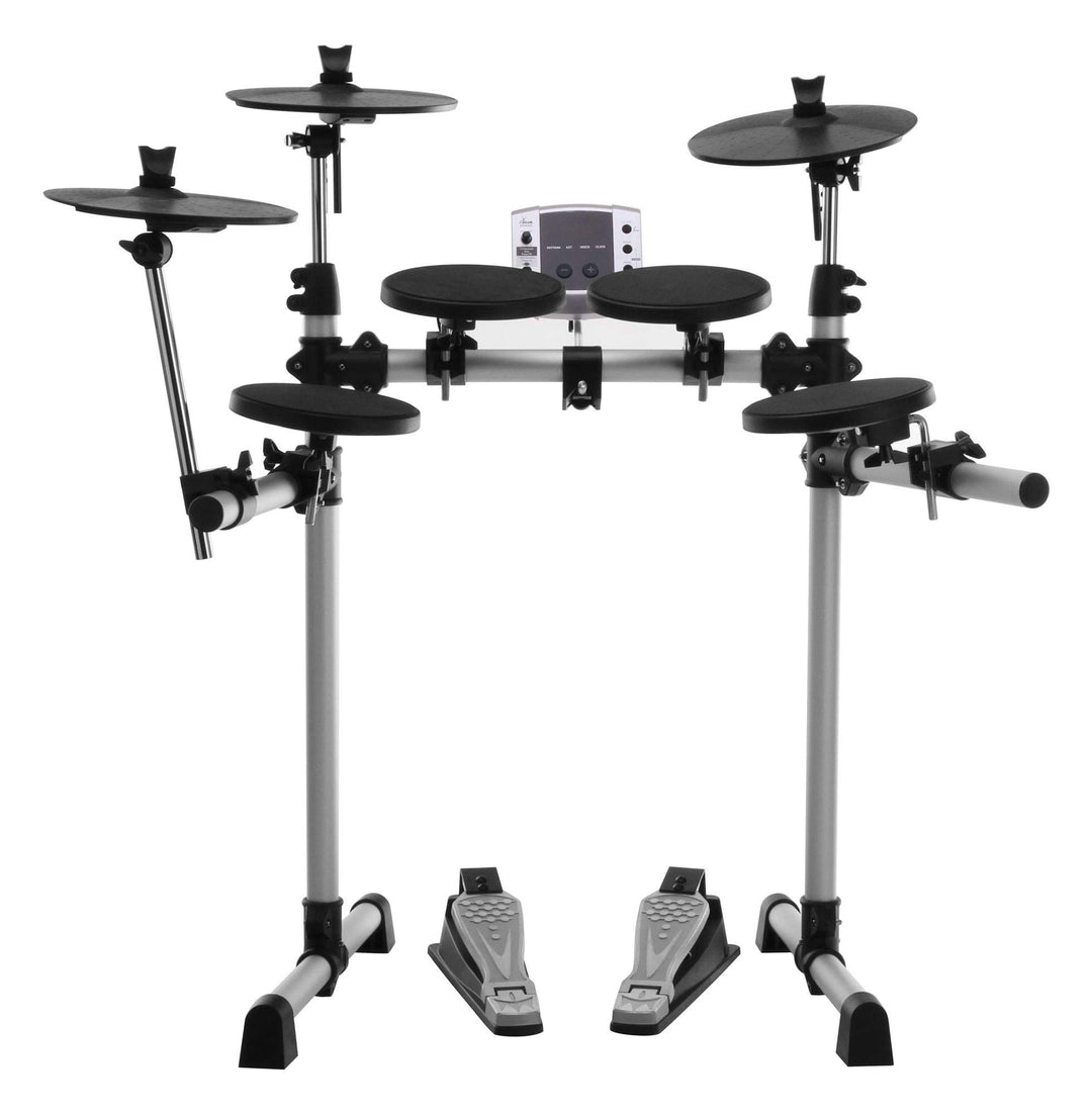 XDrum DD-400 E-Drum Set (Komplettes Schlagzeug, 4 Drum Pads, 3 Cymbal Pads, Sound Modul mit 180 Soun