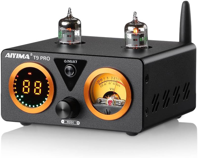 AIYIMA T9PRO JAN5725 Vakuumröhrenverstärker 100Wx2 TPA3250 Stereo-USB-DAC-Verstärker QCC3031 Bluetoo