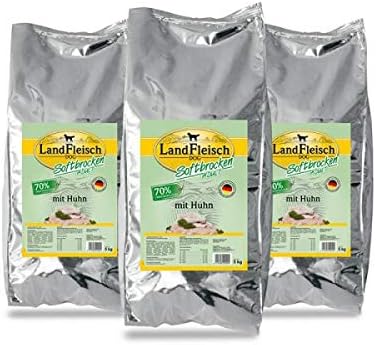 Landfleisch Dog Softbrocken mit Huhn, 1er Pack (1 x 15 kg)