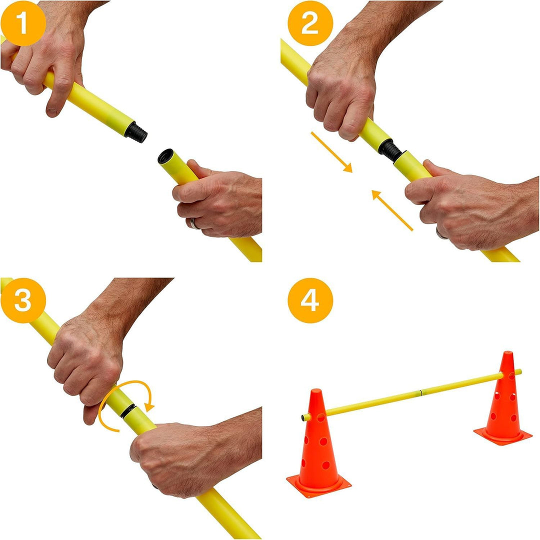Shengruili Agility Set Hunde,Steckhürdenset Hund,Hund Hürden,Kinder Agility Hürden Hindernisse mit 8