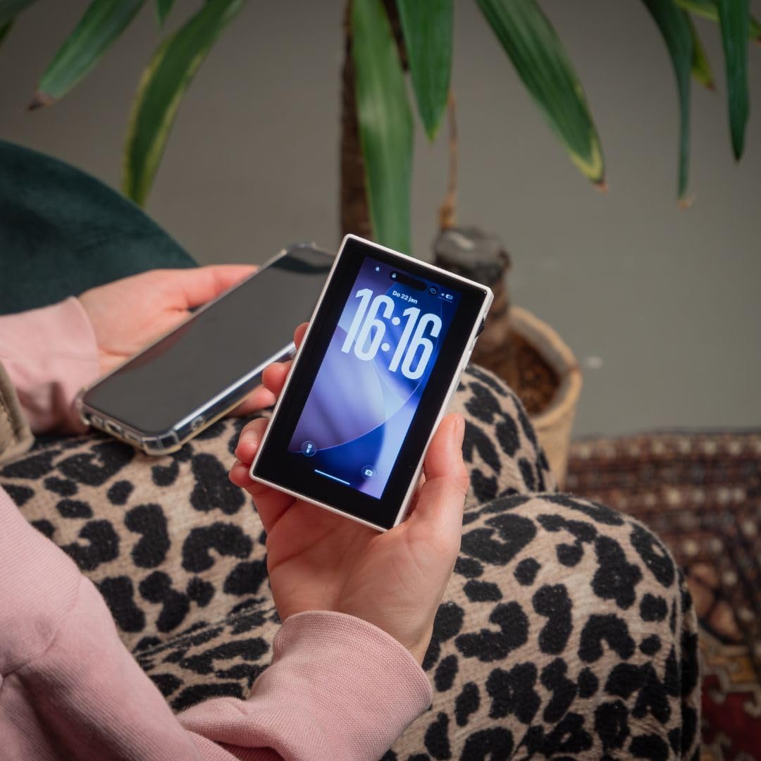 MOJOGEAR VS4 Touchscreen Selfie Vlog Monitor — Drahtloser 3,97 Zoll Monitor für Vlogging mit Smartph