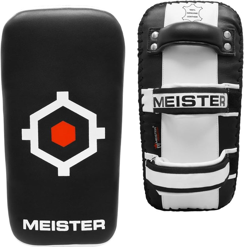 Meister XP2 Professional Curved Thai Pads für Kickboxen & MMA - X-dickes Rindsleder Professional - 1