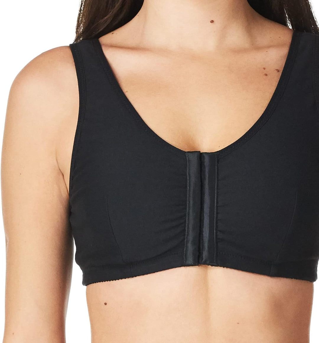 Amoena Damen Frances Front-Closure Leisure Bra BH B Schwarz
