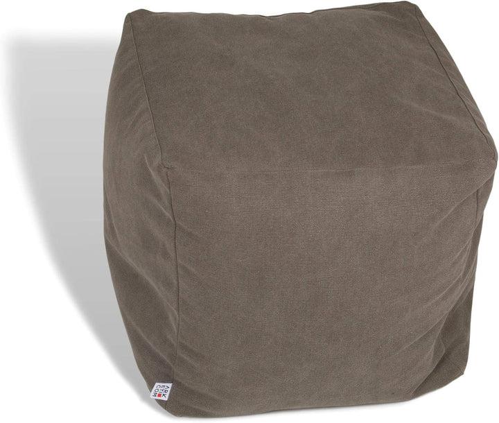 Arketicom Soft Cube, Pouf-Fusshocker, Quadratischer Pouf-Würfel aus Stoff Made in Italy. Design-Pouf