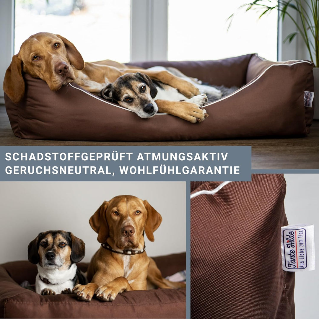 Tante Hilde Hundekorb Waschbar Robust Hundebett für kleine XL mittelgrosse XXL und grosse XXXL Hunde