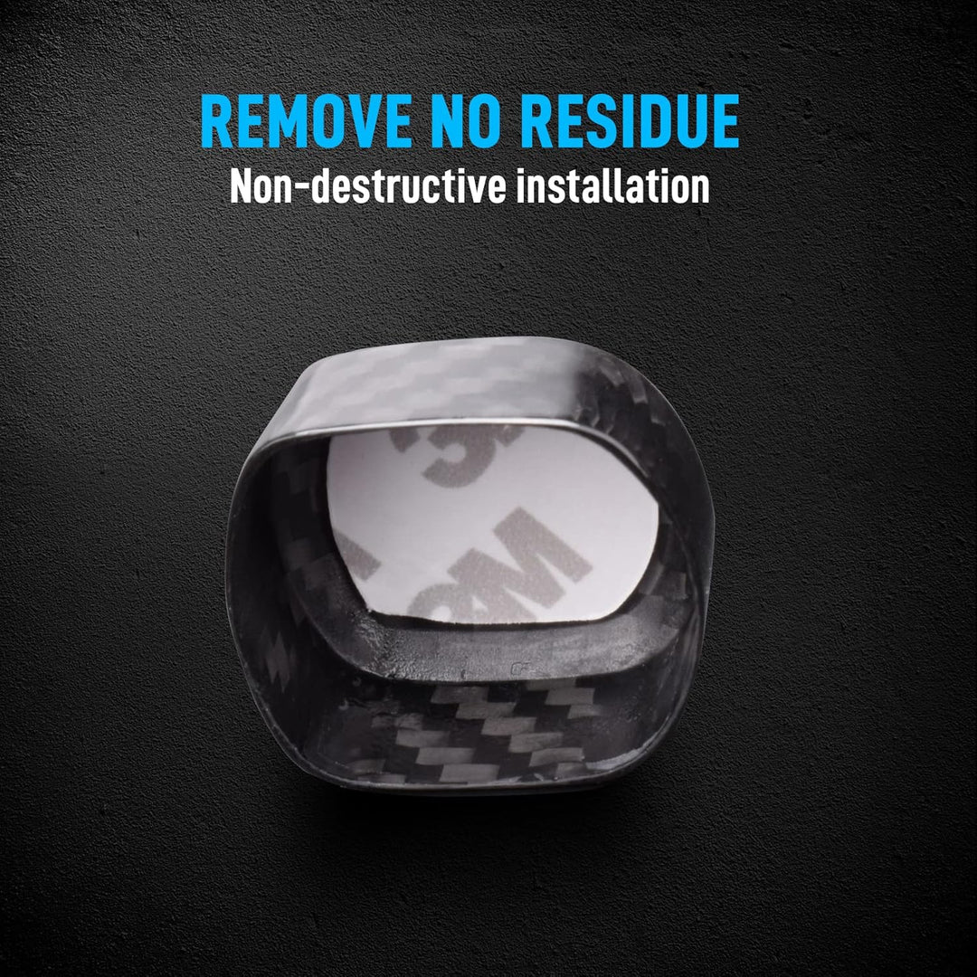 KUNGKIC Kohlefaser Auto-Motor-Start-Stopp-Schalter Carbon Fiber Engine Start Button accessories für