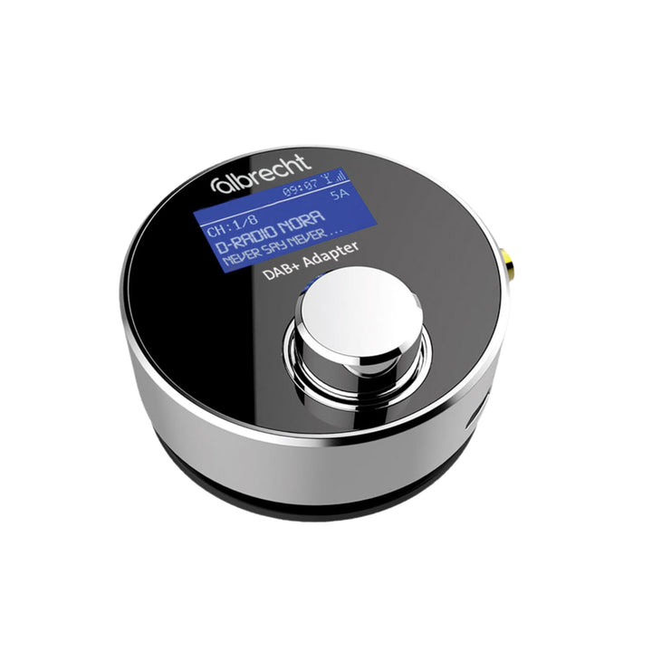 Albrecht DR 54 DAB+ Digitalradio Adapter - Kabellose Übertragung, FM Transmitter, Aux-Out, Autoradio