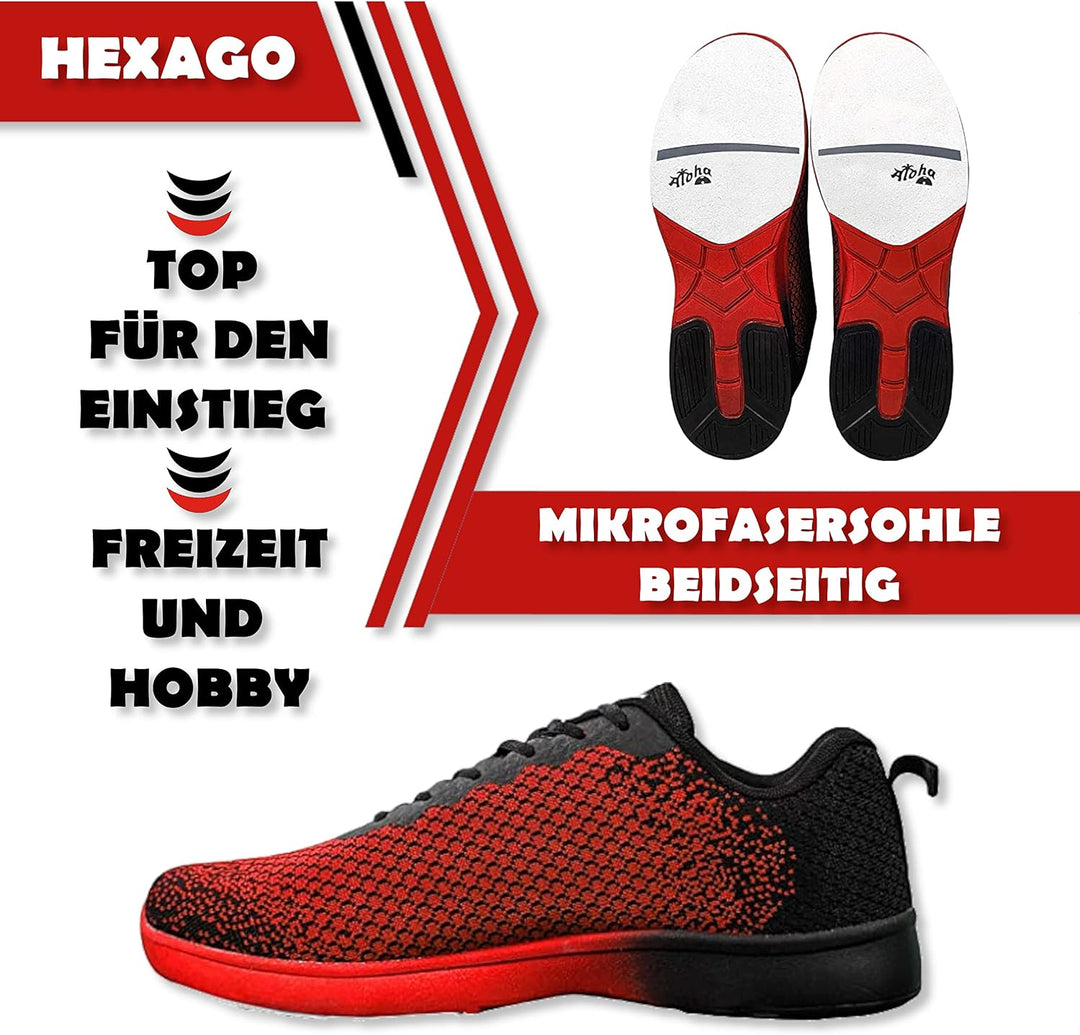 Bowling-Schuhe – Aloha HexaGo – Bowlingschuh für Damen, Herren und Jugendliche – Für Rechts- und Lin