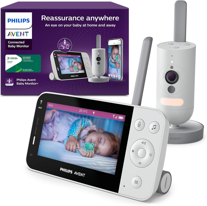 AVENT Philips Connected Videophone mit WLAN, hochwertiger HD-Kamera, Infrarot-Nachtsichtfunktion, Sc
