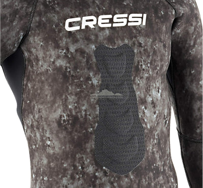 Cressi Tracina Jacket Wetsuit - Freitauchen und Fischen Neoprenanzug Jacke in Neopren Gefüttert Auss