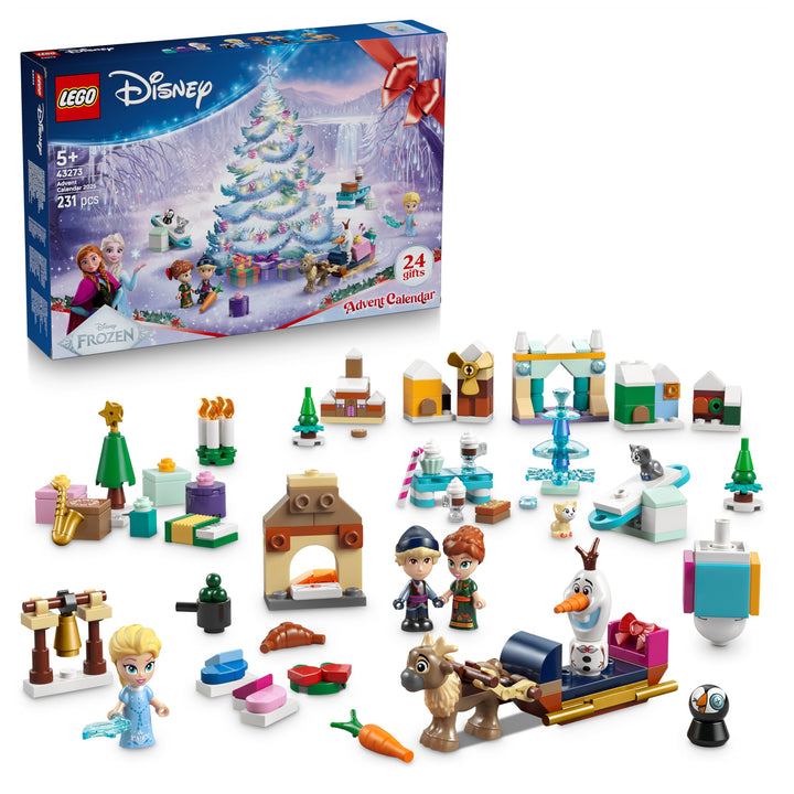 LEGO ǀ Disney Frozen Adventskalender 2025 Kinder Spielzeug - Kreatives Spielset - Bauset mit den Fig
