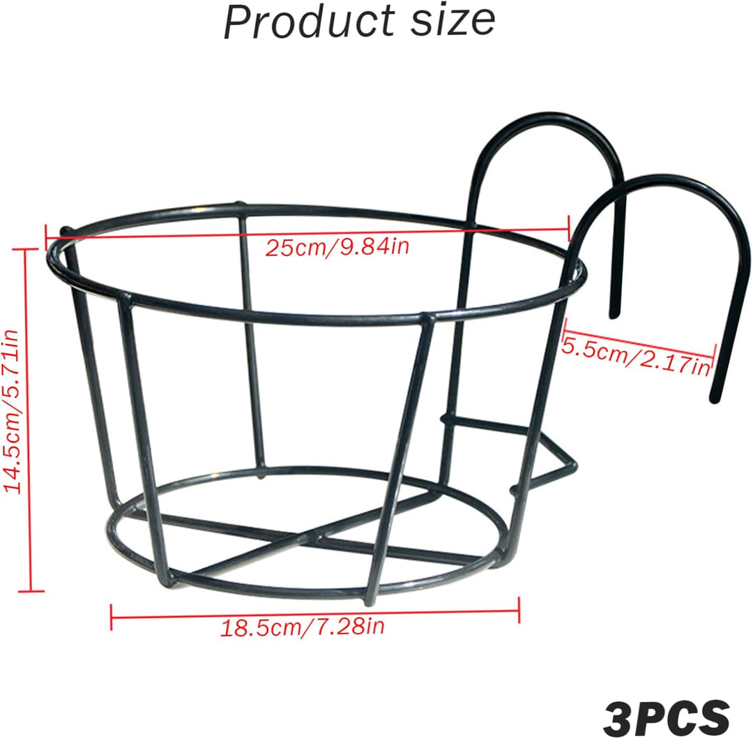 Blumenkasten Balkon Blumentopf BalkongeläNder Anlagen Halter 3pcs Pflanze Ständer mit Hakengeschweis