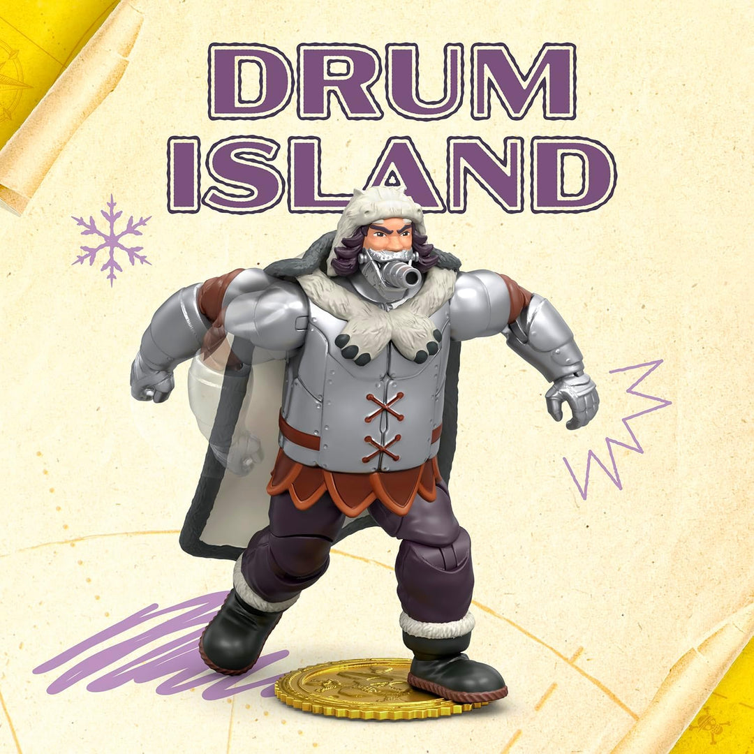 One Piece Actionfigur Wapol, 16,5 cm, mit 4 Zubehörteilen, enthält austauschbaren Kanonkopf, austaus