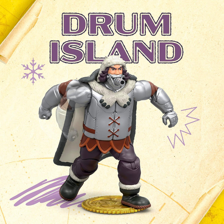 One Piece Actionfigur Wapol, 16,5 cm, mit 4 Zubehörteilen, enthält austauschbaren Kanonkopf, austaus