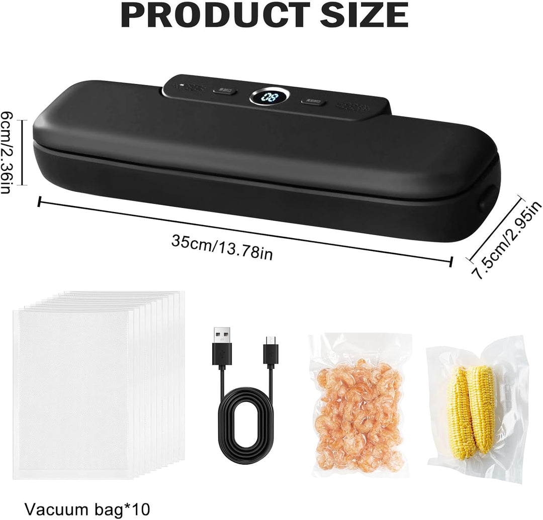 Vakuumiergerät 60 KPA, Vakuumierer, Vacuum Machine Folienschweissgerät, Mini Vakuumierer, One-Touch-