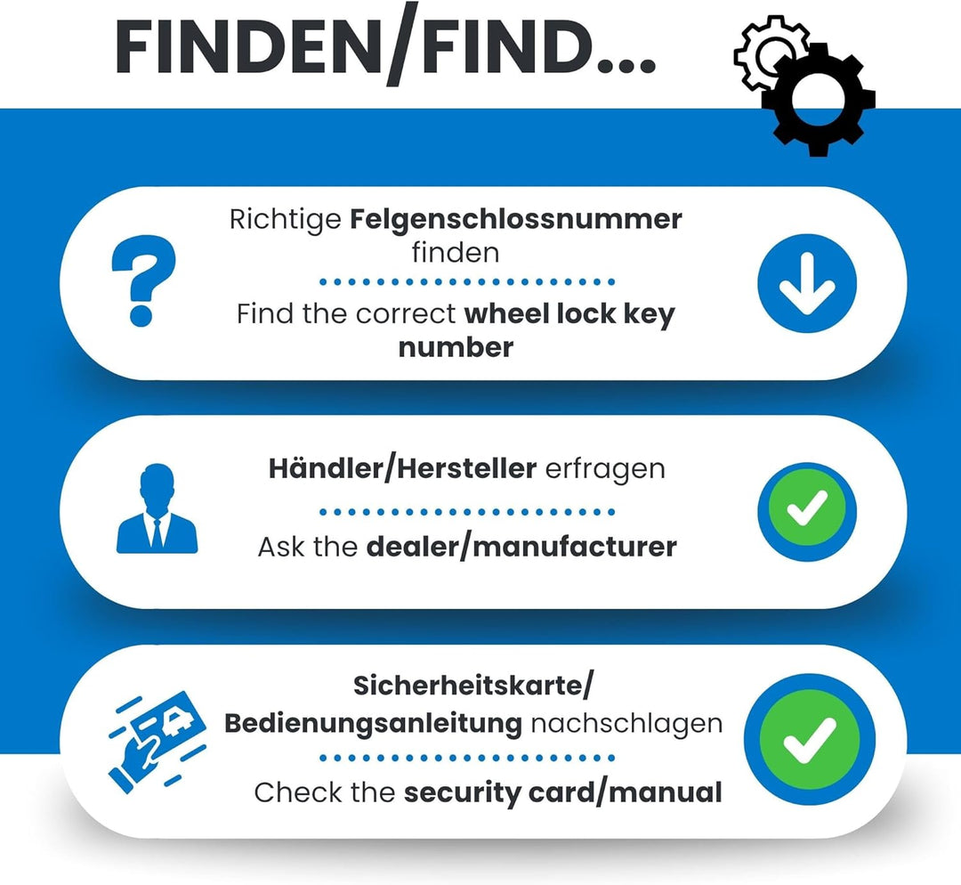SW-Stahl 02383L-16 Felgenschloss Adapter 536 I geeignet für VW I Felgenschlösser lösen I Radsicherun