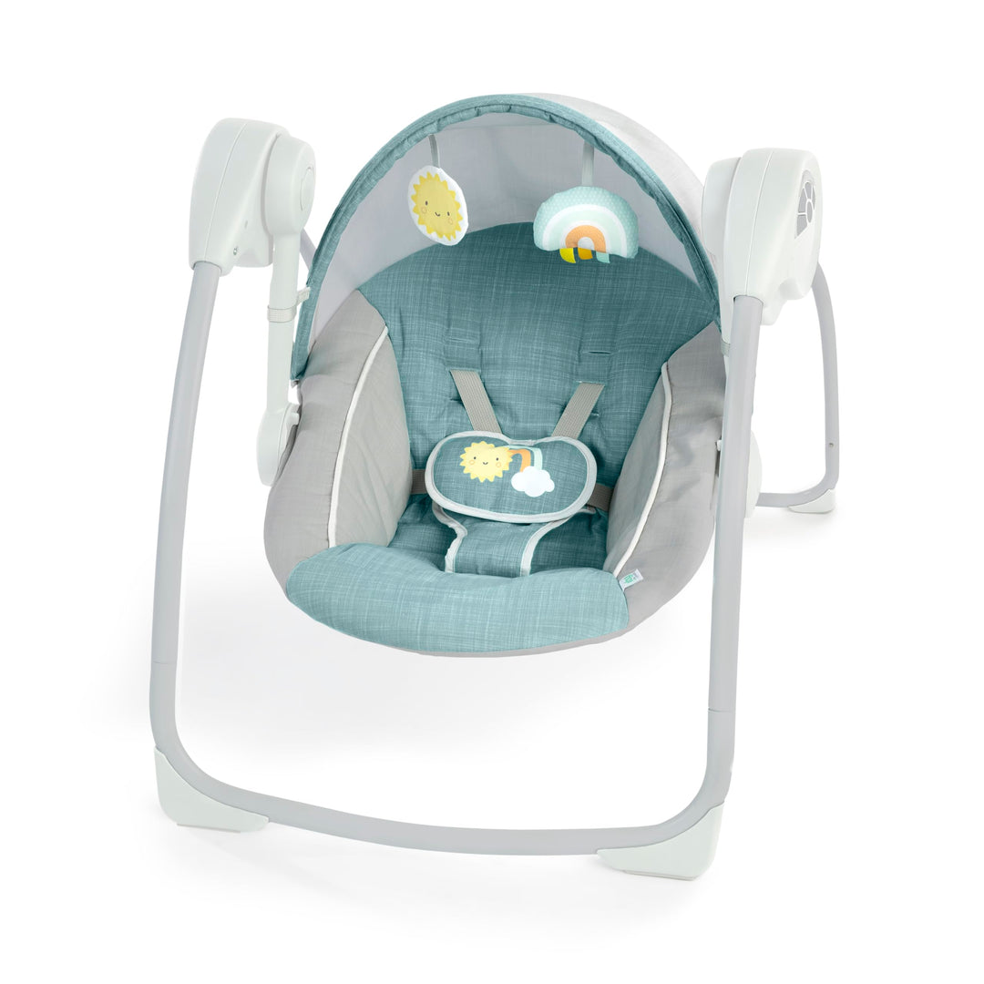 Ingenuity Sun Valley Babyschaukel & Babywippe mit Sonnendach, 2 Spielzeuge, 2 Sitzpositionen, 0–9 Mo