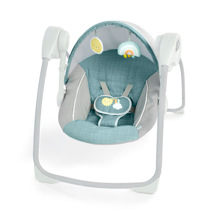 Ingenuity Sun Valley Babyschaukel & Babywippe mit Sonnendach, 2 Spielzeuge, 2 Sitzpositionen, 0–9 Mo