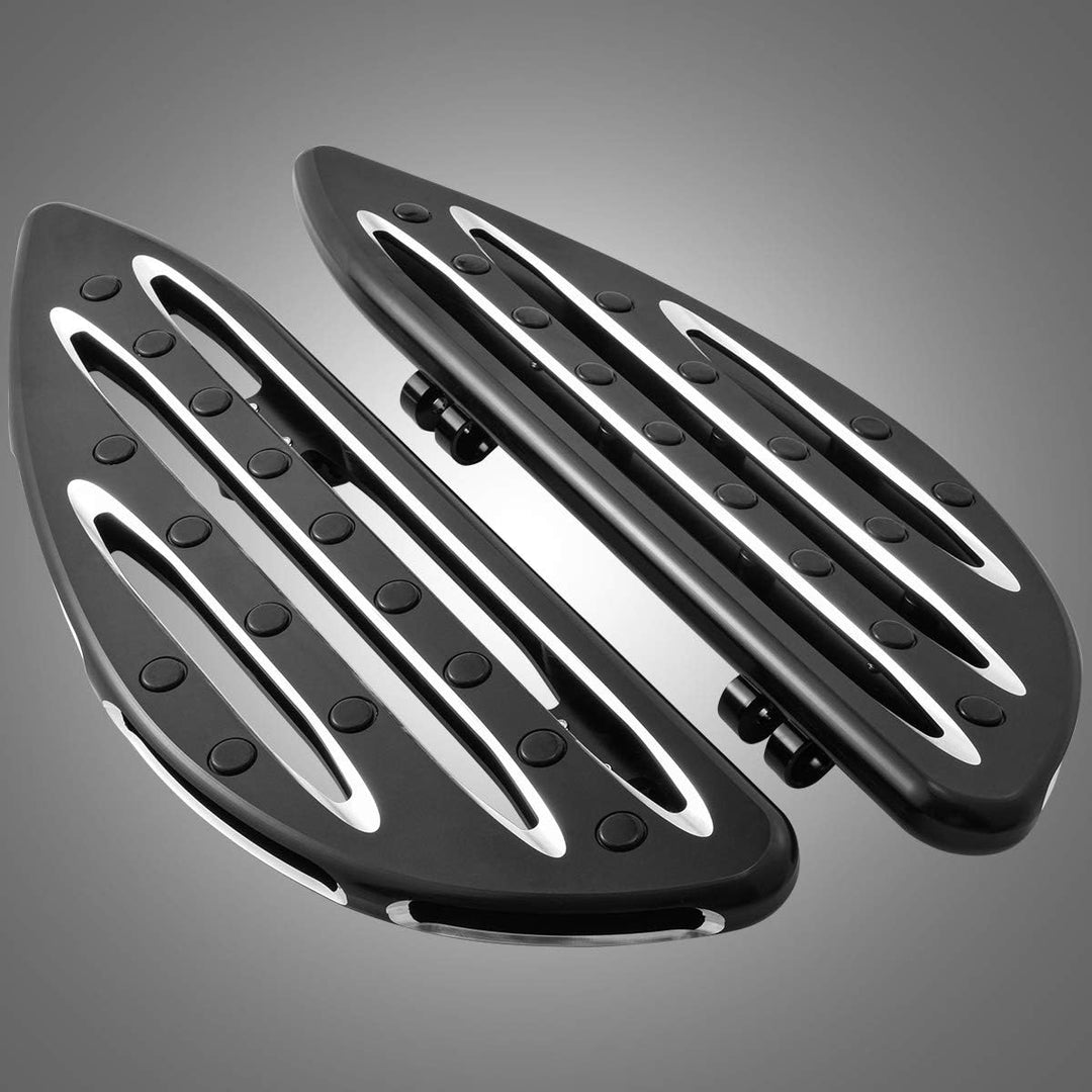 KATUR Motorrad CNC Montage Vorne Diele Beifahrer Hinten Trittbretter Bremspedal Pad Fussrasten Abdec