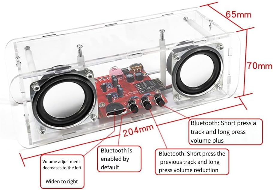 DIY Bluetooth Lautsprecher Kit Elektronik DIY Löten Projekt Praxis Löten Elektronisches Kit DIY Komp
