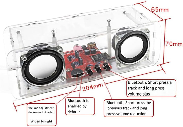 DIY Bluetooth Lautsprecher Kit Elektronik DIY Löten Projekt Praxis Löten Elektronisches Kit DIY Komp