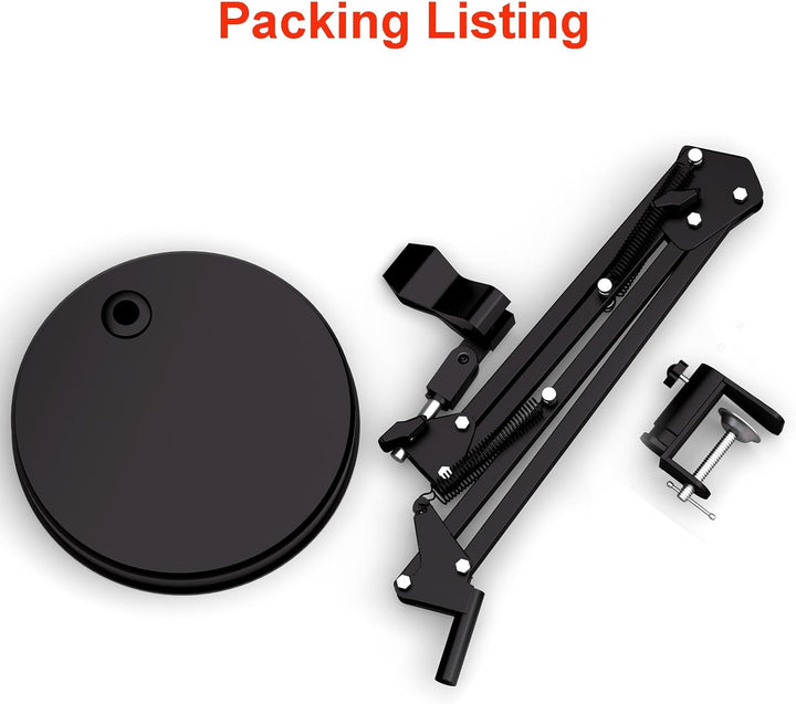 Max 53cm Einstellbarer Universalständer für Digitale Mikroskope – 360° drehbarer Arm, Tischklemme im