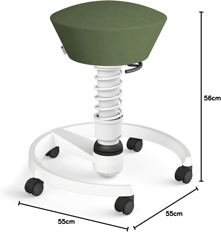 aeris Swopper – Ergonomischer Hocker – Bürohocker höhenverstellbar – Vielseitiger Schreibtischstuhl