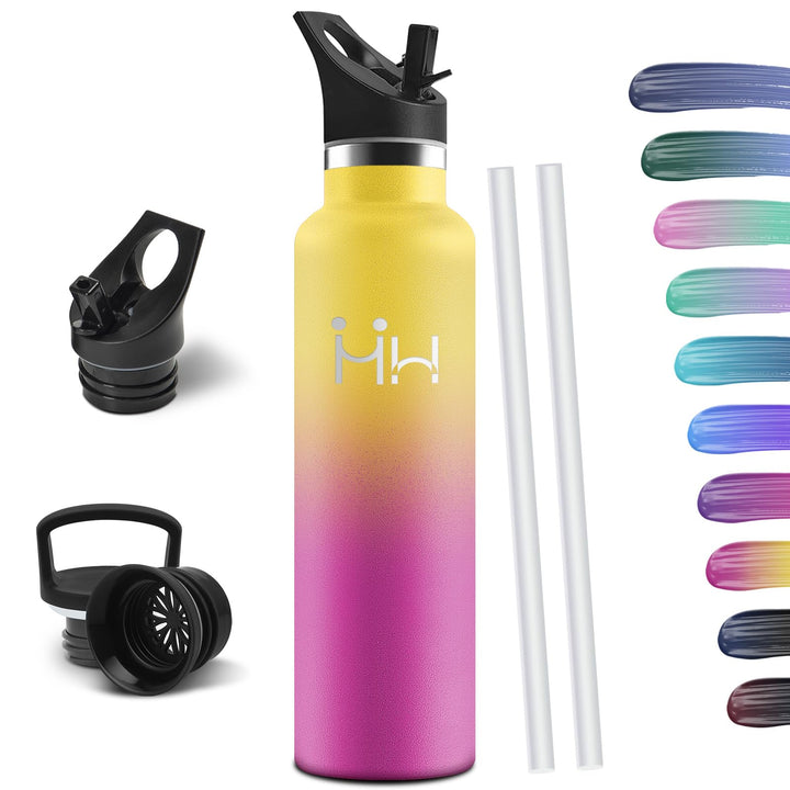 HoneyHolly Trinkflasche 1L, BPA-Frei, Trinkflasche Edelstahl, Thermosflasche, Auslaufsichere Isolier