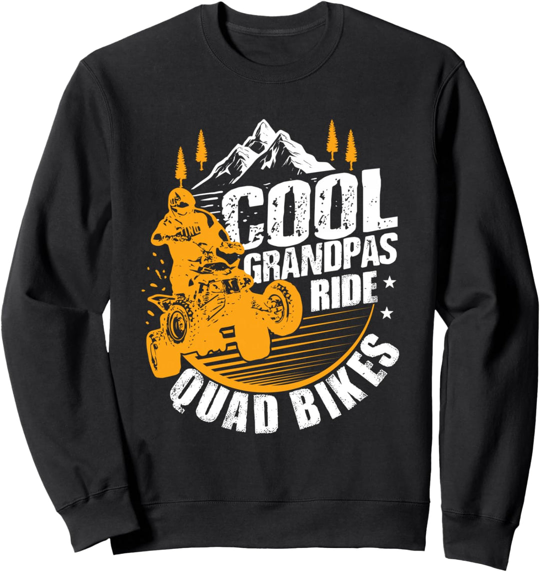 Cool Grandpas Ride Quad Bikes Geschenk Lustiges ATV Sweatshirt