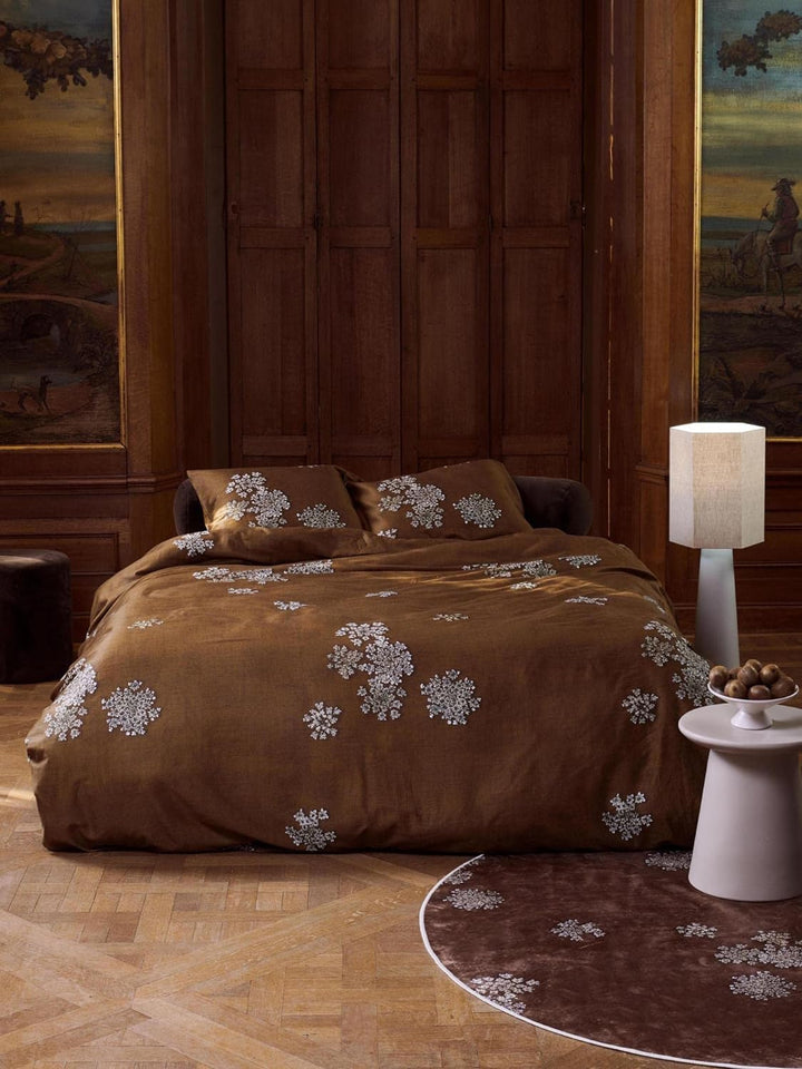 ESSENZA Bettwäsche Lauren Blumen Baumwollsatin Cinnamon, 155x220 + 1 x 80x80 cm, 401296-100DE-014, 1