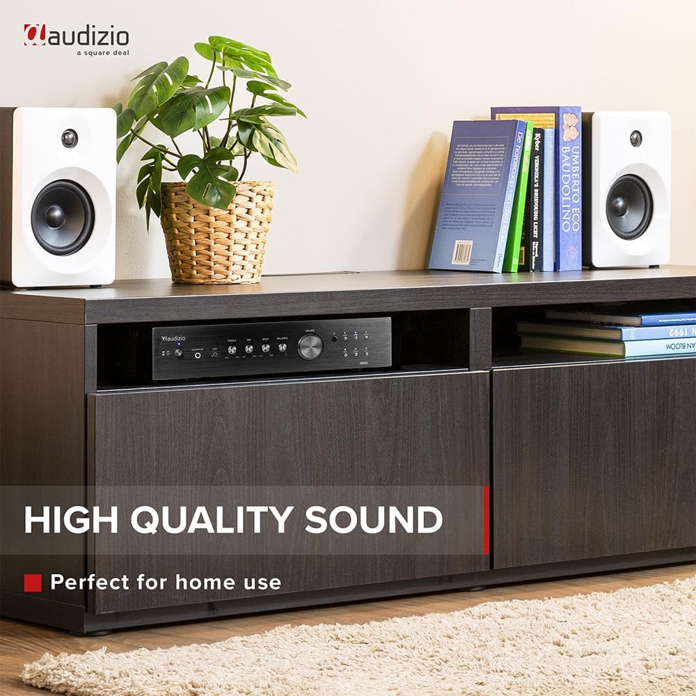 Audizio AD220B - HiFi-Stereo-Verstärker, Bluetooth Verstärker für Lautsprecher und HiFi Anlage, Ampl
