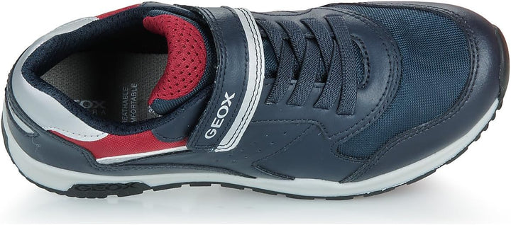 Geox Jungen J Pavel A Sneaker 28 EU Navy Dk Red, 28 EU Navy Dk Red
