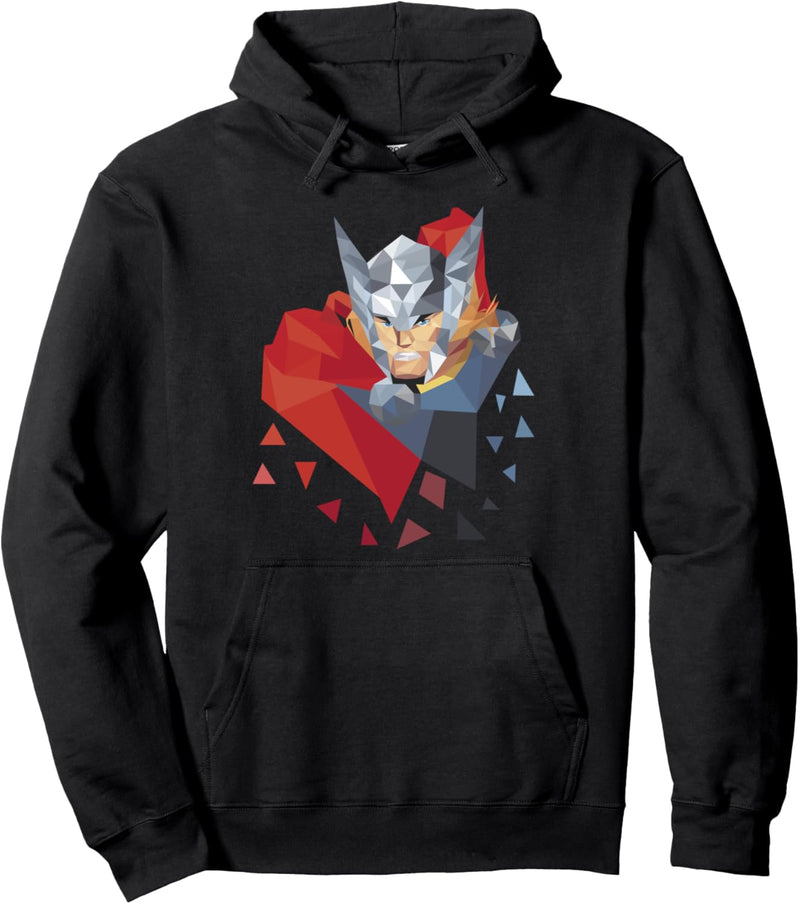 Marvel Thor The Mighty Geometric Prisms and Shapes Pullover Hoodie