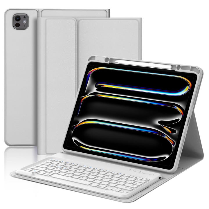 Hülle mit Tastatur für das iPad Pro 13" (2025 M5 A3360/A3361/A3362 & 2024 M4 A2925/A3007/A2926), Deu