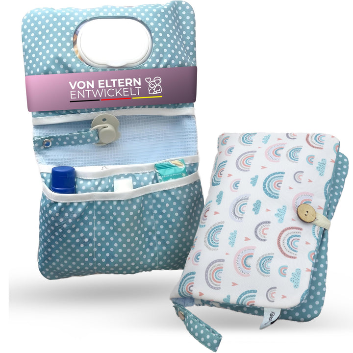 kleine Windeltasche für unterwegs | Wickeltisch Organizer | Wickeltasche Organizer | Baby Wickelorga