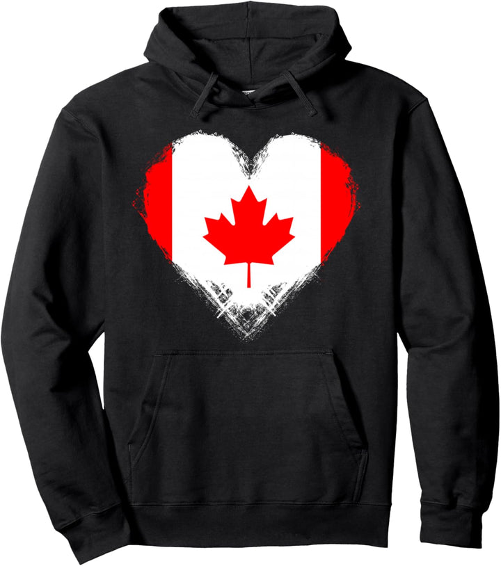Kanada Flagge Liebe Kanada Tag Ahornblatt-Herz Pullover Hoodie