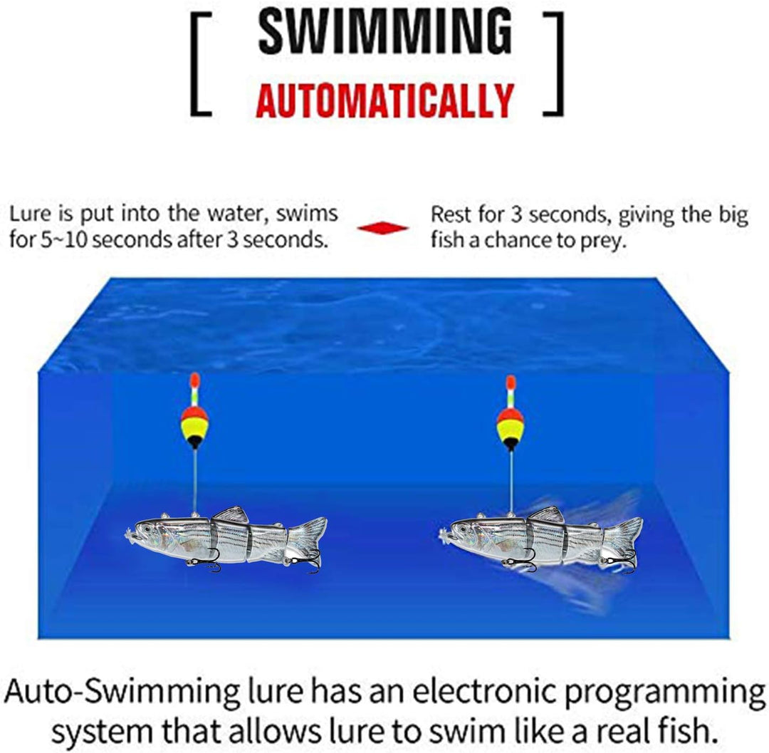 ods lure Robotic Schwimmköder USB wiederaufladbar Fischköder mit LED Licht Elektrischer Angelköder m